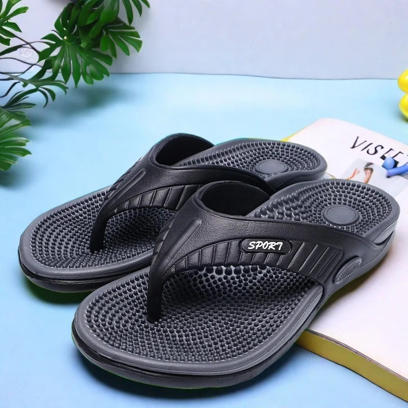 Gilbert | Men's Textured Toe Post Flip Flop