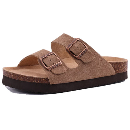 Livia | Women's Open Toe Buckle Strap Slide