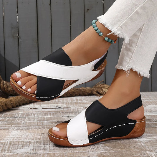 Ivana | Women's Patchwork Open Toe Sandal