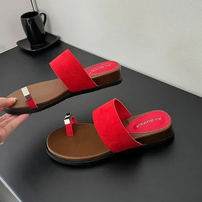 Colette | Women's Suede Slip on Slide