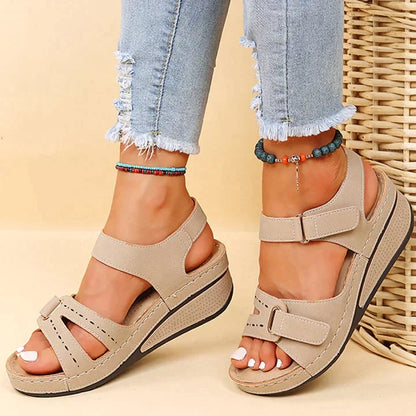 Regina | Women's Open Toe Wedge Sneaker