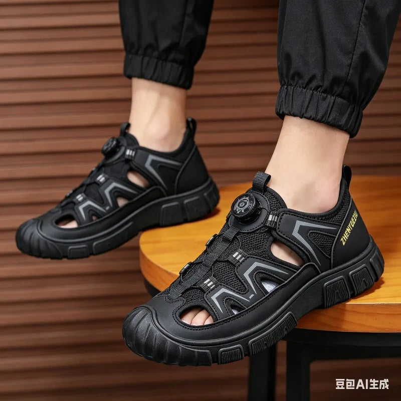 Quinn | Men's Leather Look Dial Water Shoe