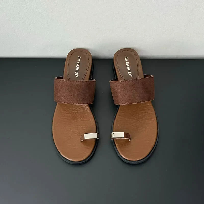 Colette | Women's Suede Slip on Slide