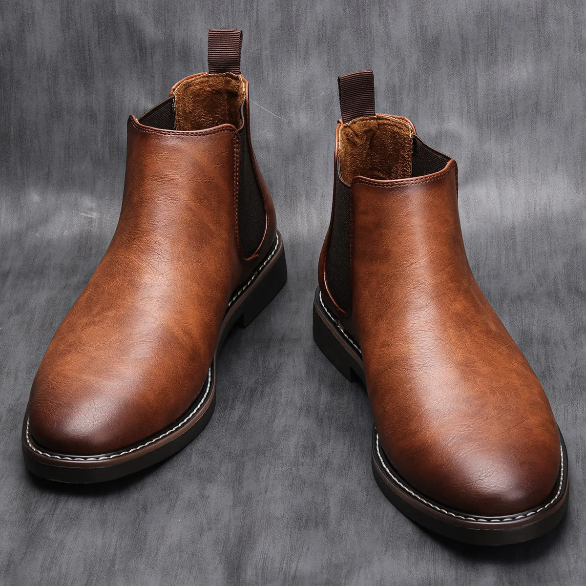 Leif | Men's Textured Leather Ankle Boot