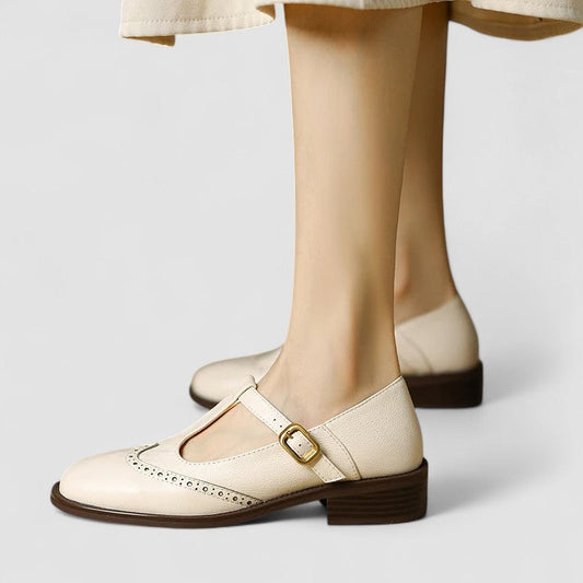 Marisol | Women's Leather Round Toe Flat Shoe