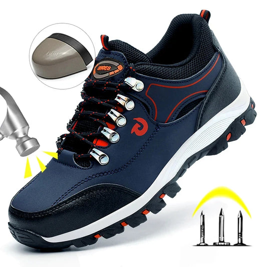Luka | Men's Knit Lace Up Safety Shoe