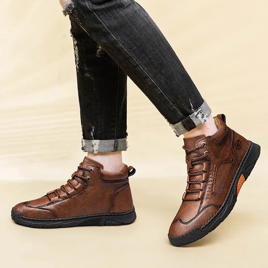 Cedric | Men's Textured Synthetic Boot