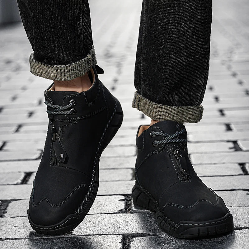 Cesare | Men's Smooth Round Toe Boot