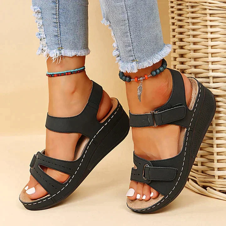 Regina | Women's Open Toe Wedge Sneaker