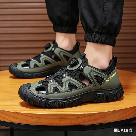 Quinn | Men's Leather Look Dial Water Shoe