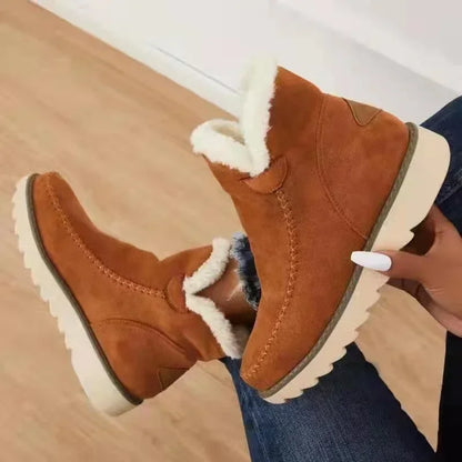 Marigold | Women's Check Pattern Leather Look Ankle Boot