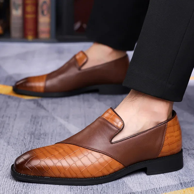 Eduardo | Men's Textured Leather Loafer