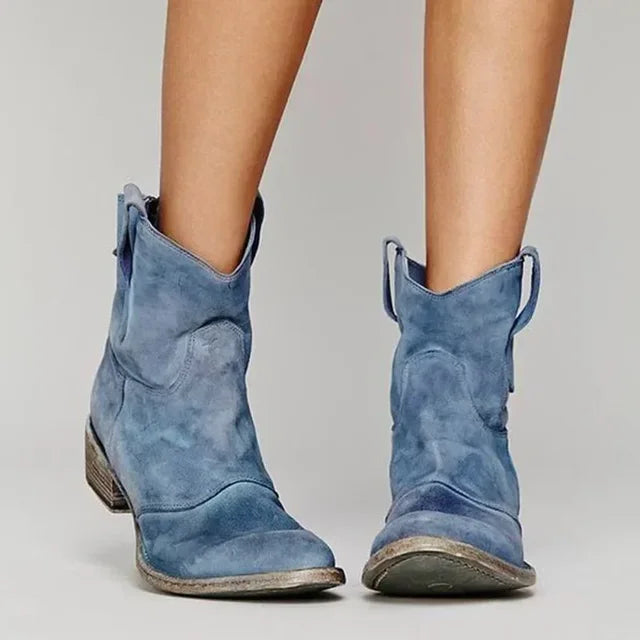 Marnie | Women's Denim Padded Western Boot