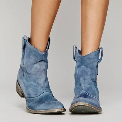 Marnie | Women's Denim Padded Western Boot