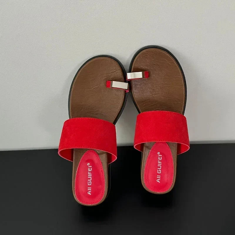Colette | Women's Suede Slip on Slide