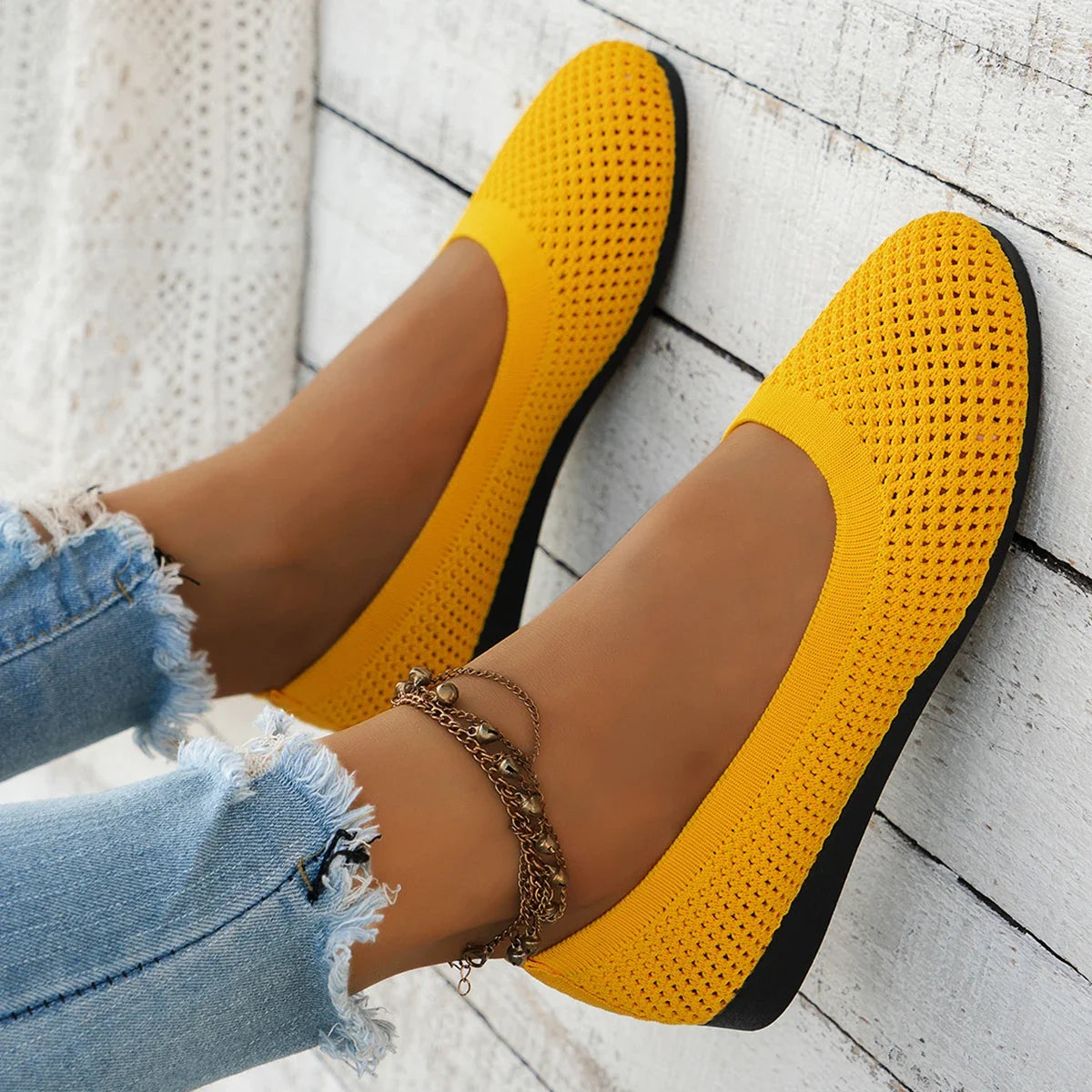 Gisela | Women's Knit Round Toe Loafer