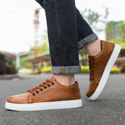 Elias | Men's Leather Lace Up Sneaker
