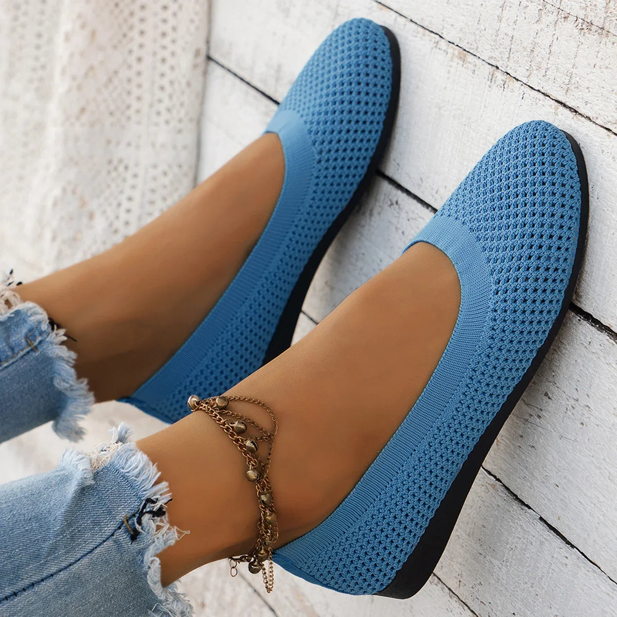 Gisela | Women's Knit Round Toe Loafer