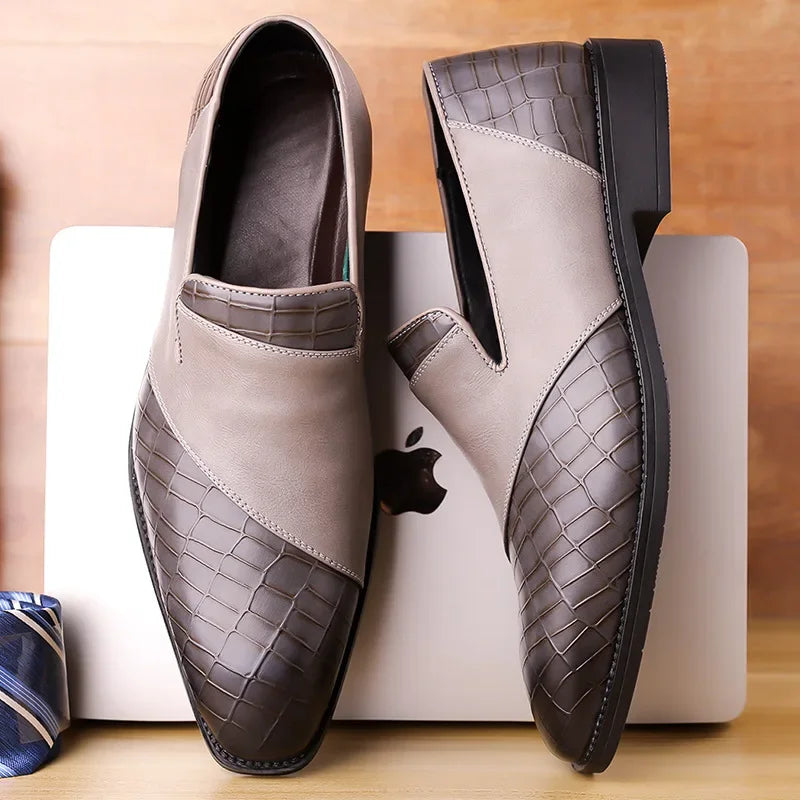 Eduardo | Men's Textured Leather Loafer
