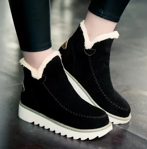 Marigold | Women's Check Pattern Leather Look Ankle Boot