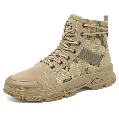 Emmerich | Men's Leather Look Lace Up Boot