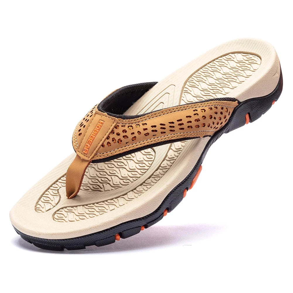 Gideon | Men's Textured Leather Look Sneaker
