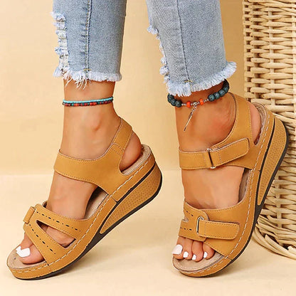 Regina | Women's Open Toe Wedge Sneaker