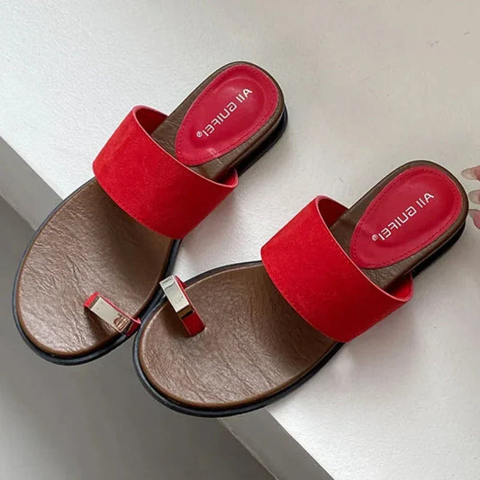 Colette | Women's Suede Slip on Slide