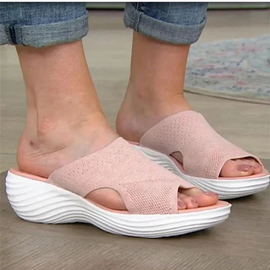 Candela | Women's Knit Open Toe Slide