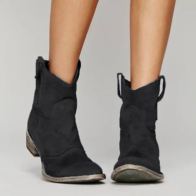 Marnie | Women's Denim Padded Western Boot