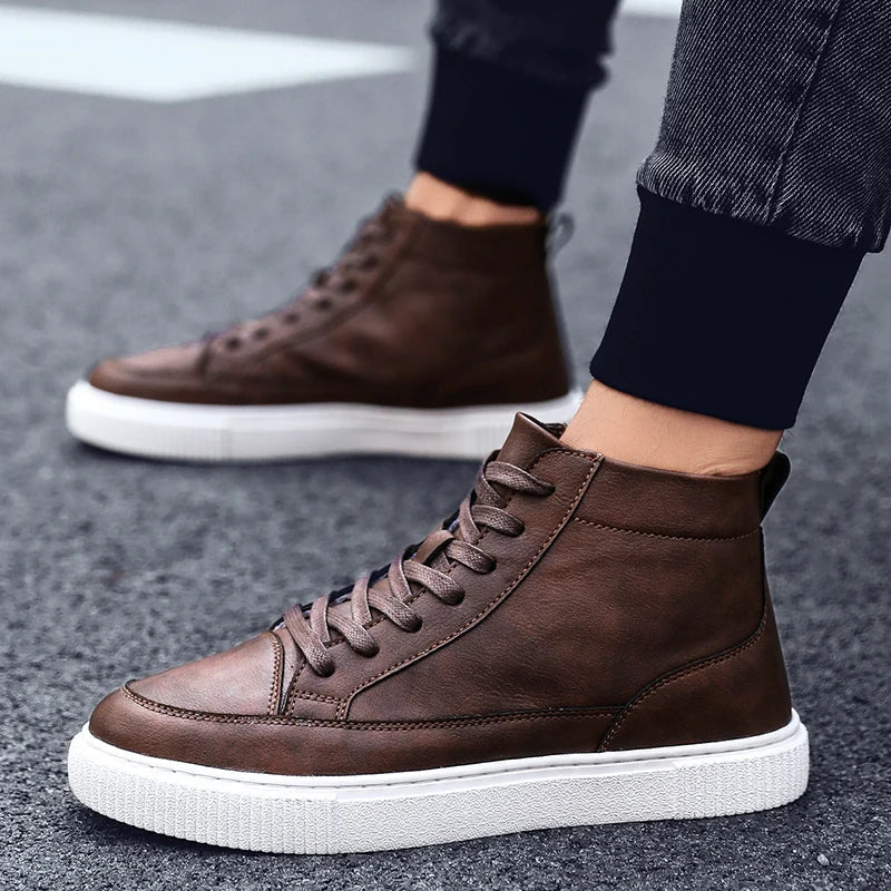 Emil | Men's Leather Lace Up Sneaker