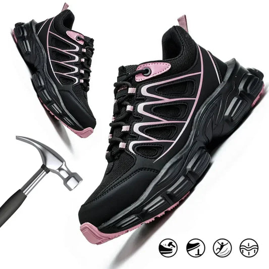 Paola | Women's Microfibre Lace Up Safety Shoe