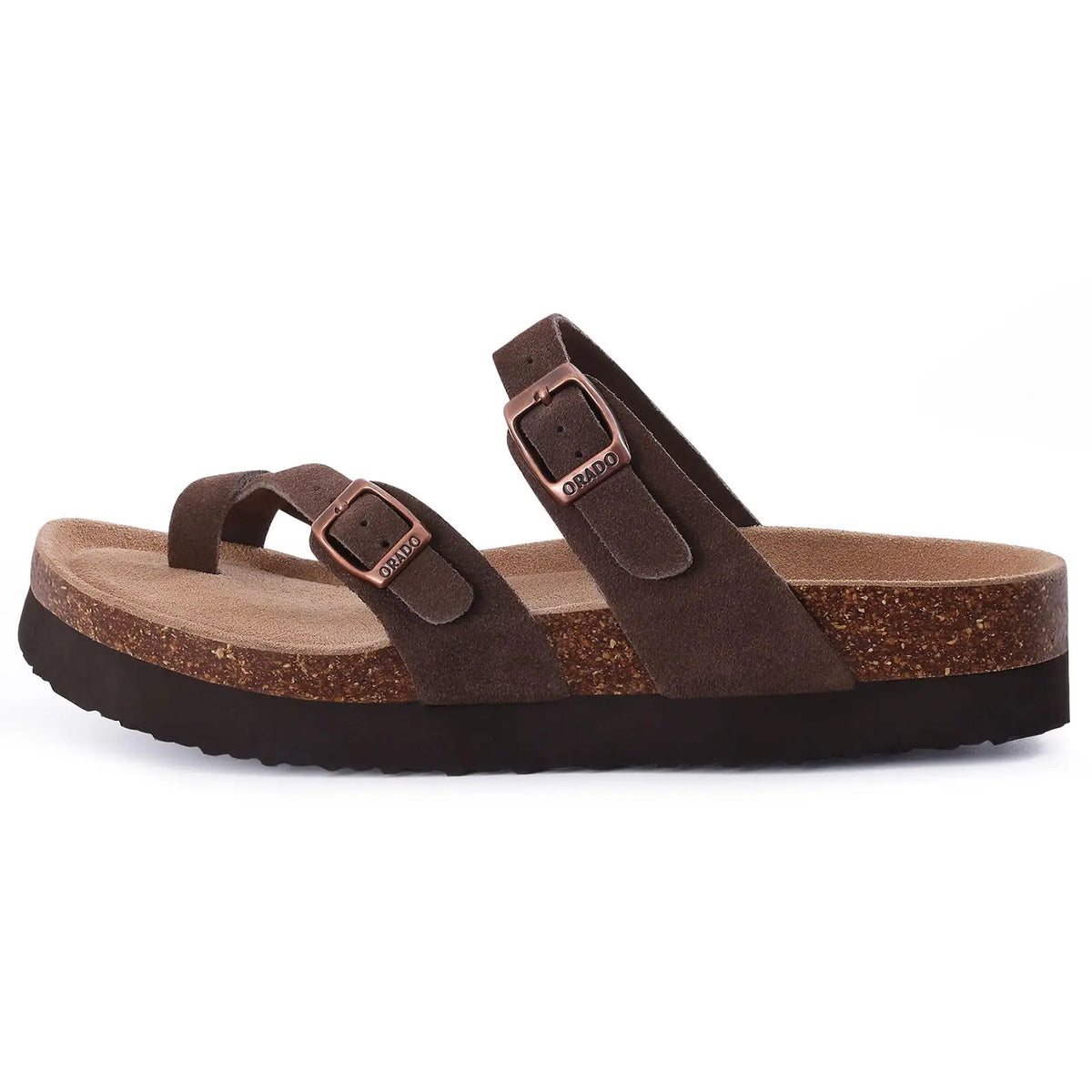 Livia | Women's Open Toe Buckle Strap Slide