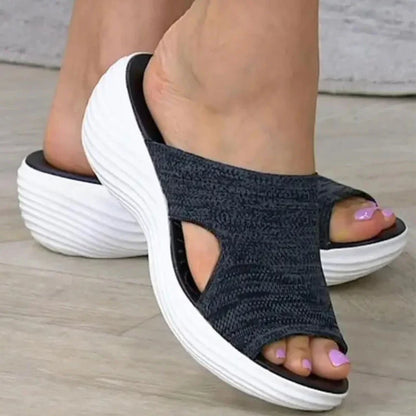 Candela | Women's Knit Open Toe Slide