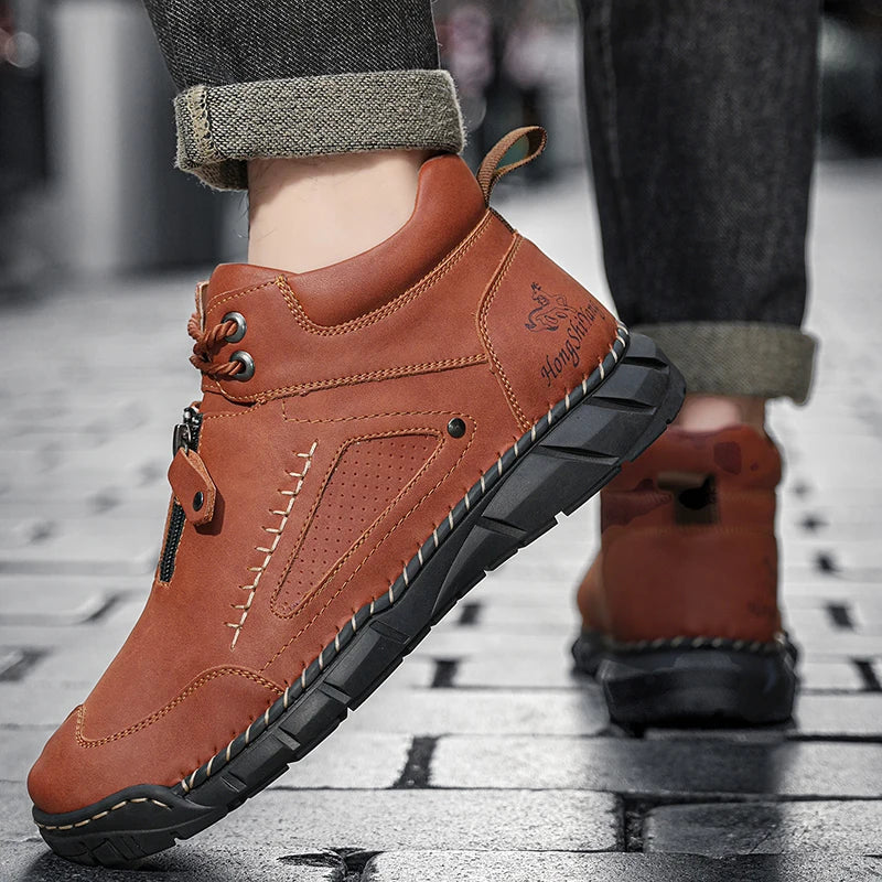 Cesare | Men's Smooth Round Toe Boot