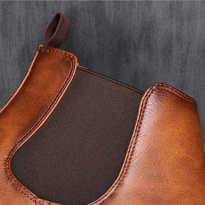 Leif | Men's Textured Leather Ankle Boot
