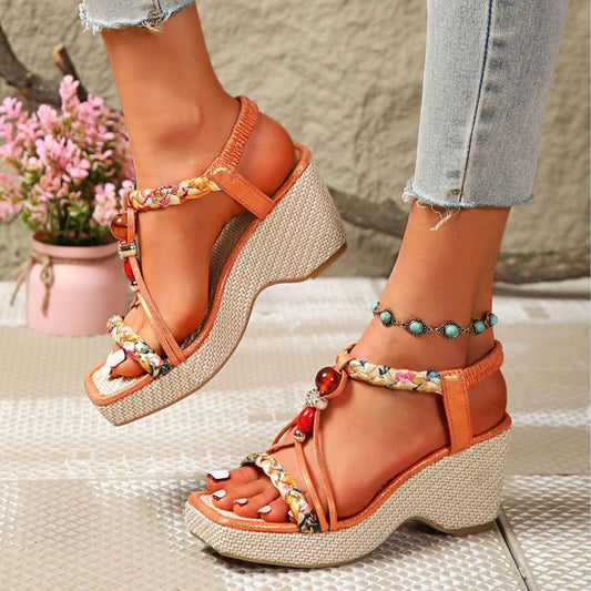 Inga | Women's Floral Print Woven Sneaker