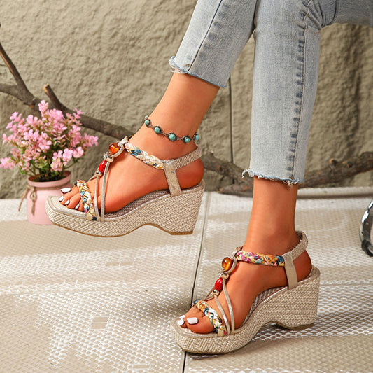 Inga | Women's Floral Print Woven Sneaker