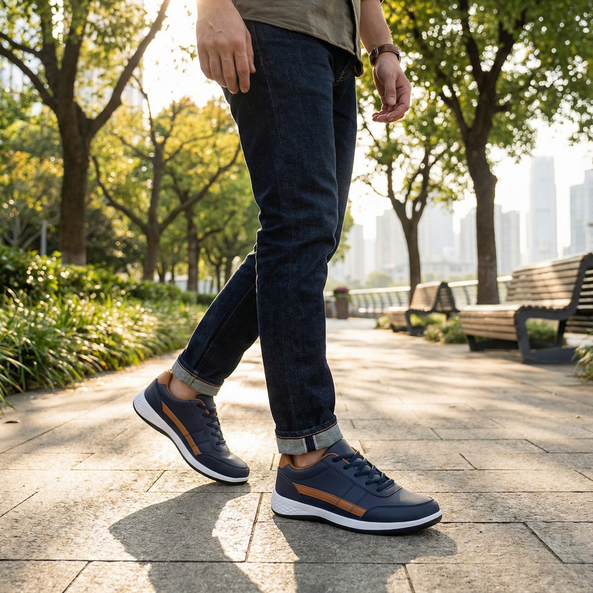 Soren | Men's Smooth Lace Up Sneaker