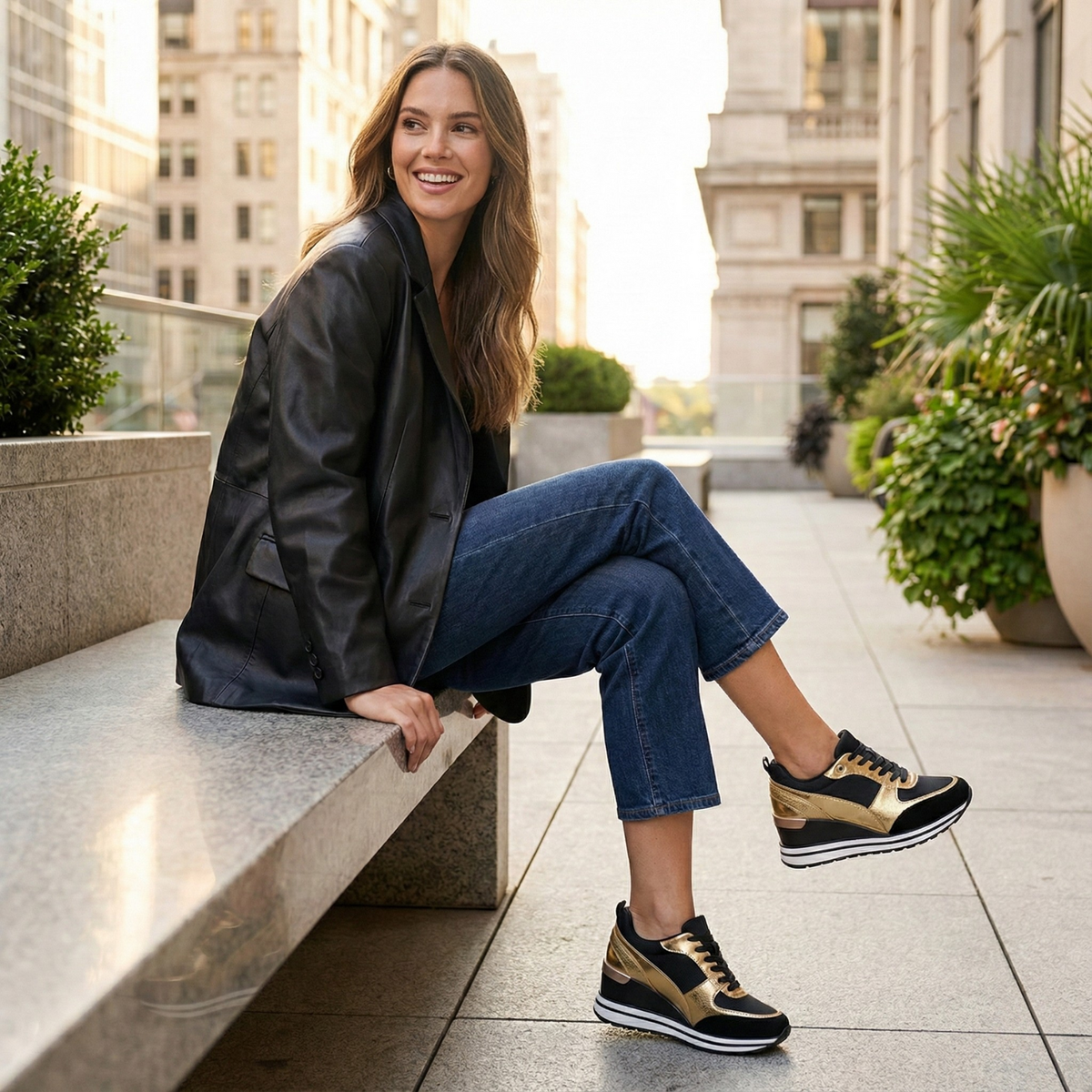 Daphne | Women's Platform Contoured Sneaker