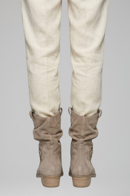 Sanna | Women's Textured Suede Mid Calf Boot