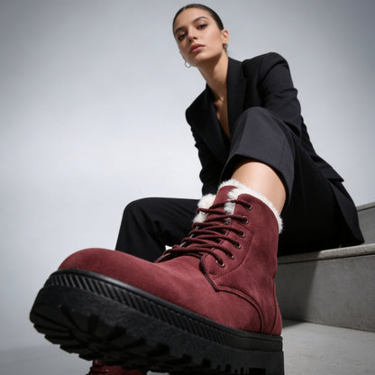 Perpetua | Women's Ribbed Suede Winter Boot