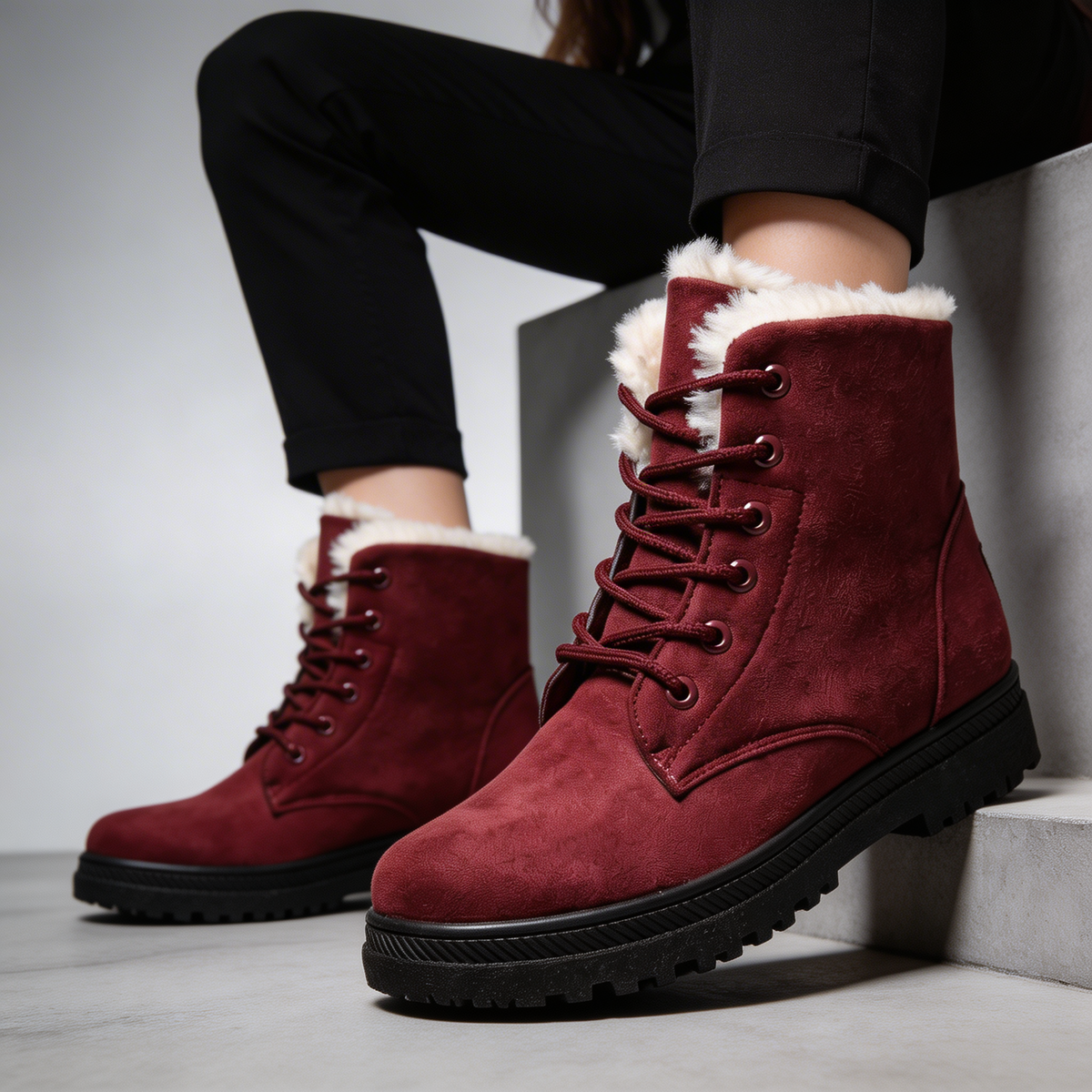 Perpetua | Women's Ribbed Suede Winter Boot