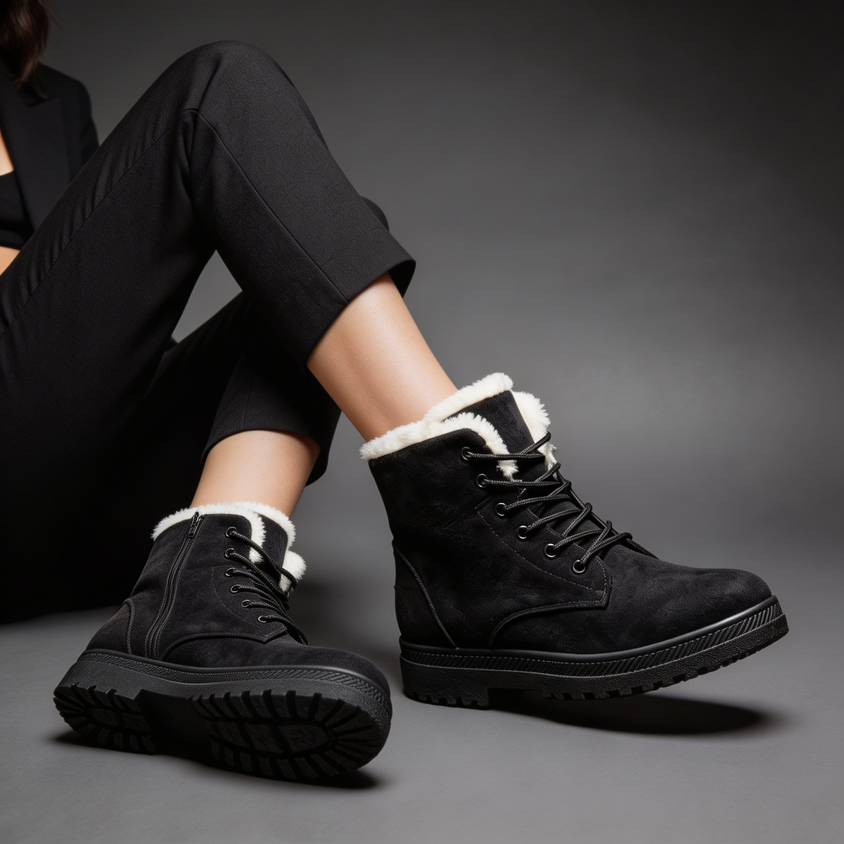 Perpetua | Women's Ribbed Suede Winter Boot