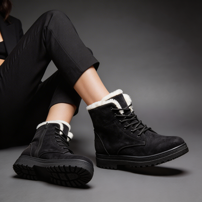 Perpetua | Women's Ribbed Suede Winter Boot