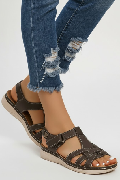 Valentina | Women's Woven Open Toe Sneaker