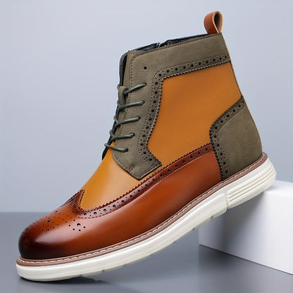 Mark | Men's Perforated Leather Look Boot