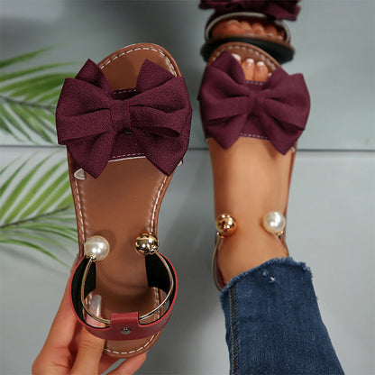 Aileen | Women's Bow Synthetic Sandal