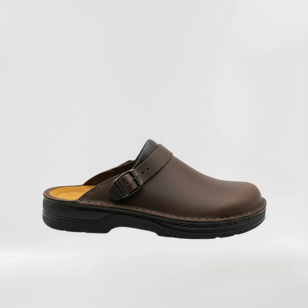 Dennis | Men's Suede Buckle Strap Mule