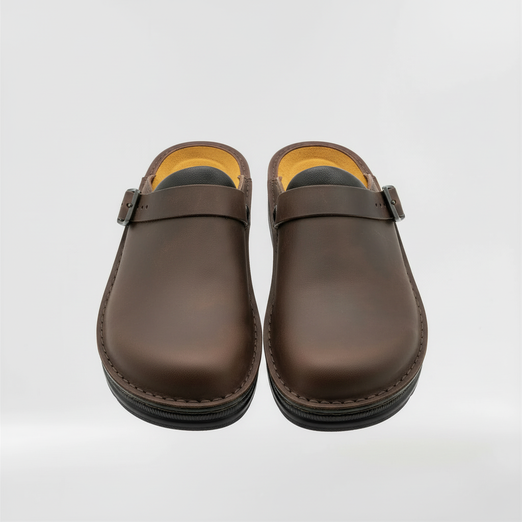 Dennis | Men's Suede Buckle Strap Mule